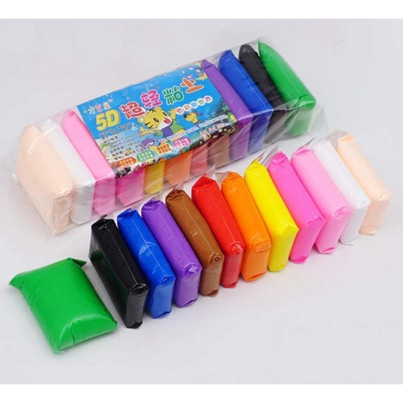 GENERICO - 12 Masas Moldeable Slime Colores Arcilla Moldeable Plastilin
