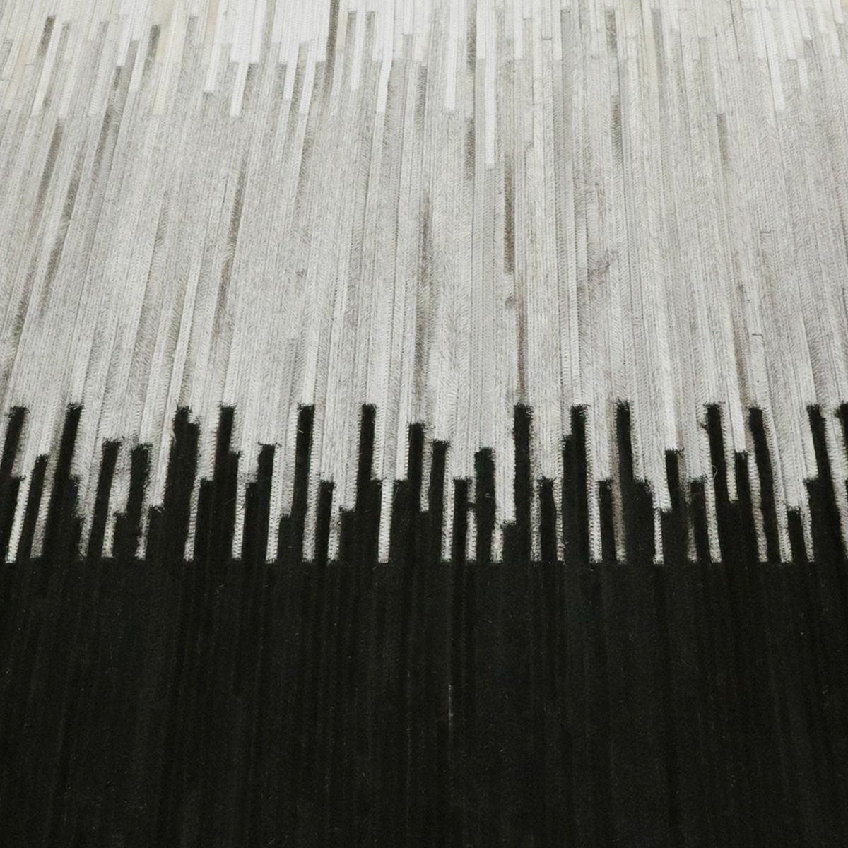 DIB - Alfombra Leather Patch Design 190X290 Negro/Gris/Beige