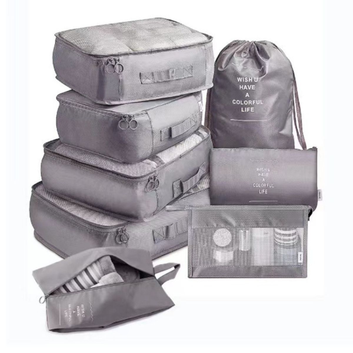 CASA NEW - Organizador Maleta Set 8 Bolsas Casatua Viaje Equipaje
