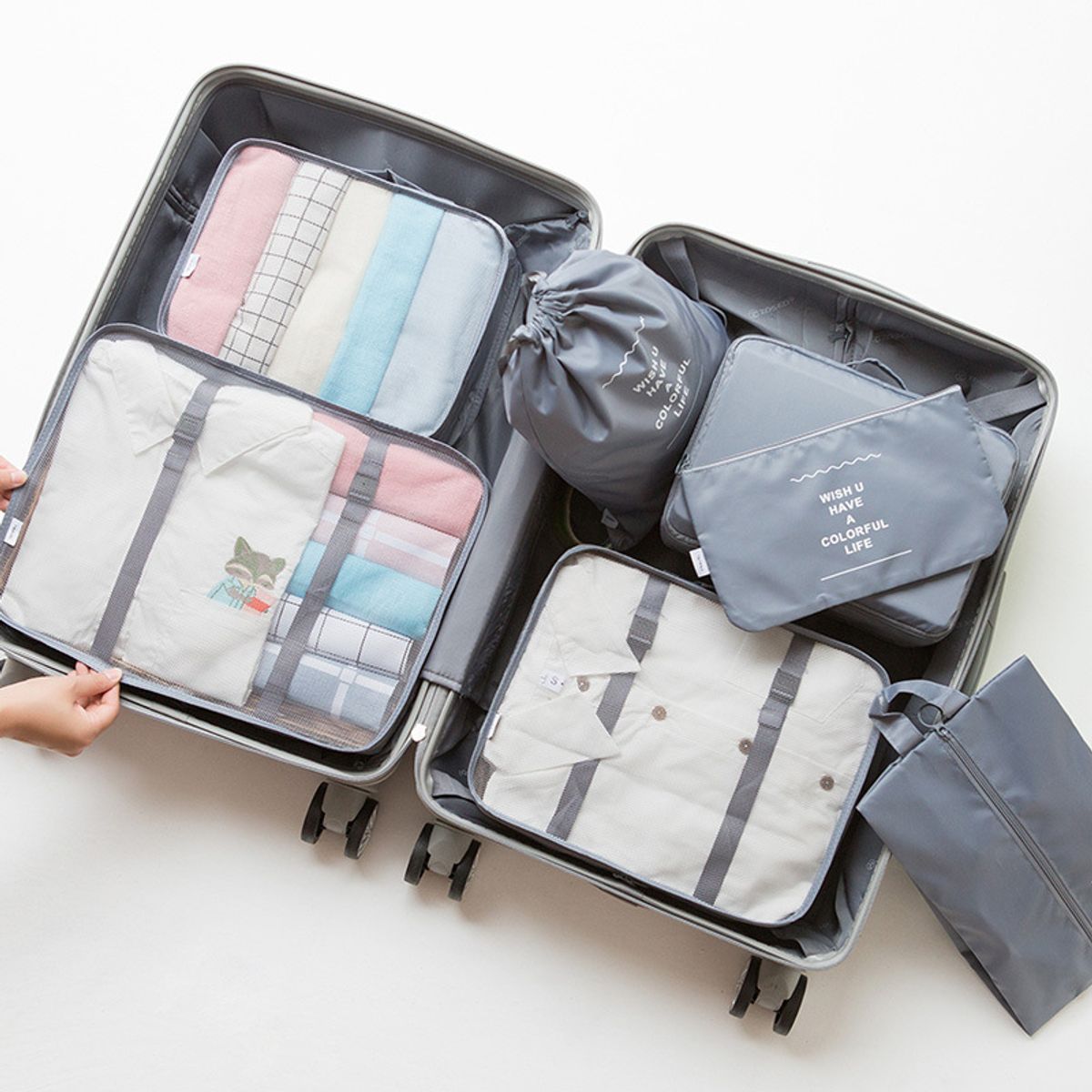 CASA NEW - Organizador Maleta Set 8 Bolsas Casatua Viaje Equipaje
