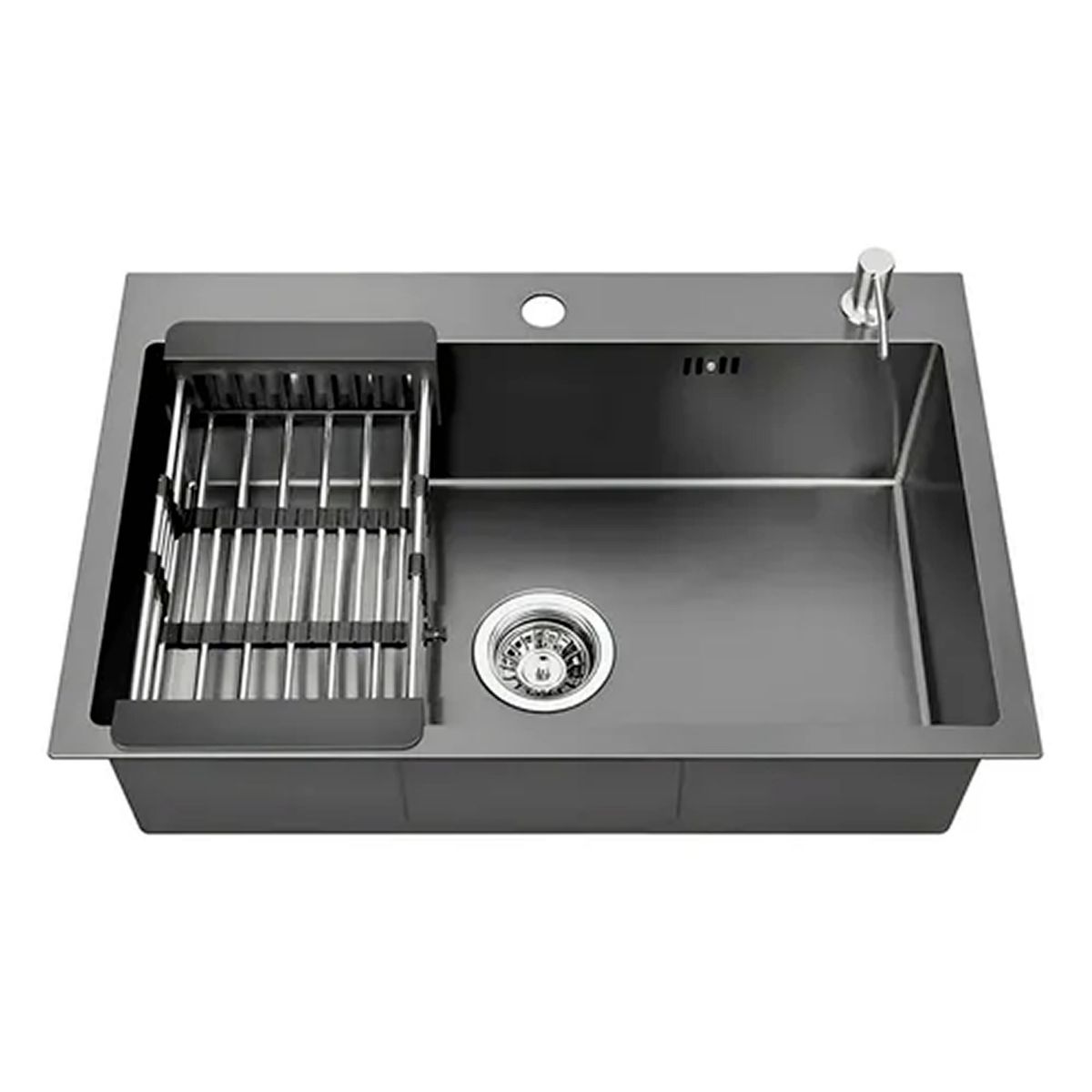 ESHOPANGIE - Lavaplatos Simple Empotrado Acero Inoxidable Bajo Cubierta