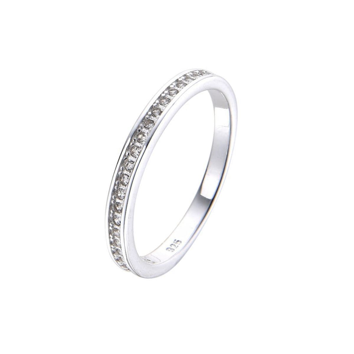 COGGIOLA - Anillo Aleska Medio Cintillo Plata Fina 925