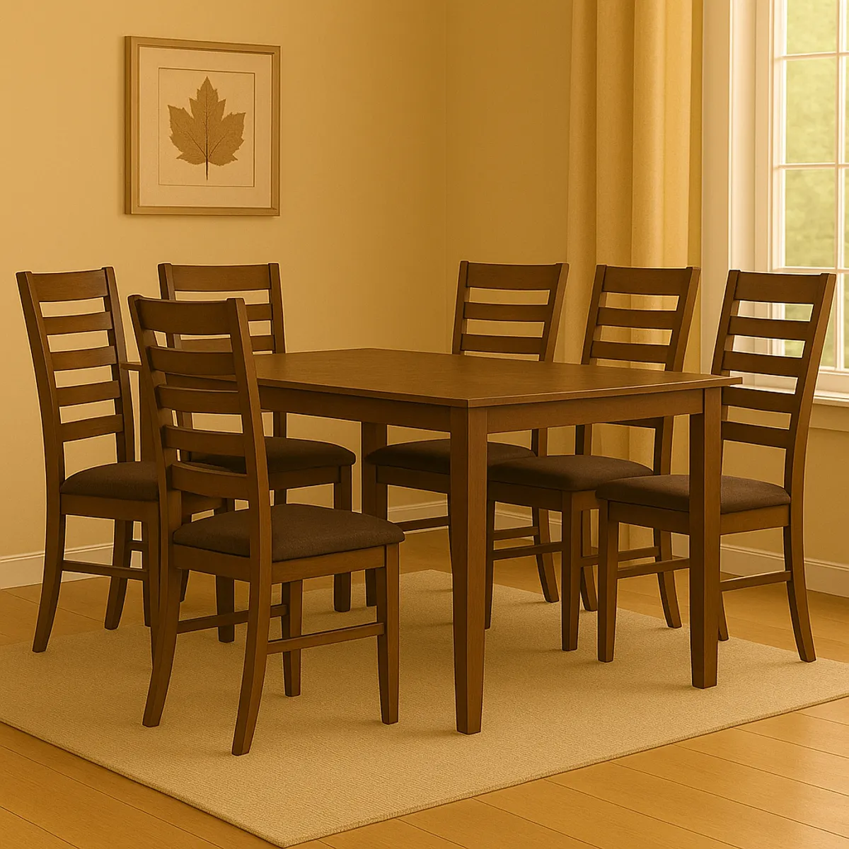 MSA MUEBLES SANTA ANA - Juego Comedor 6 Sillas Canadá