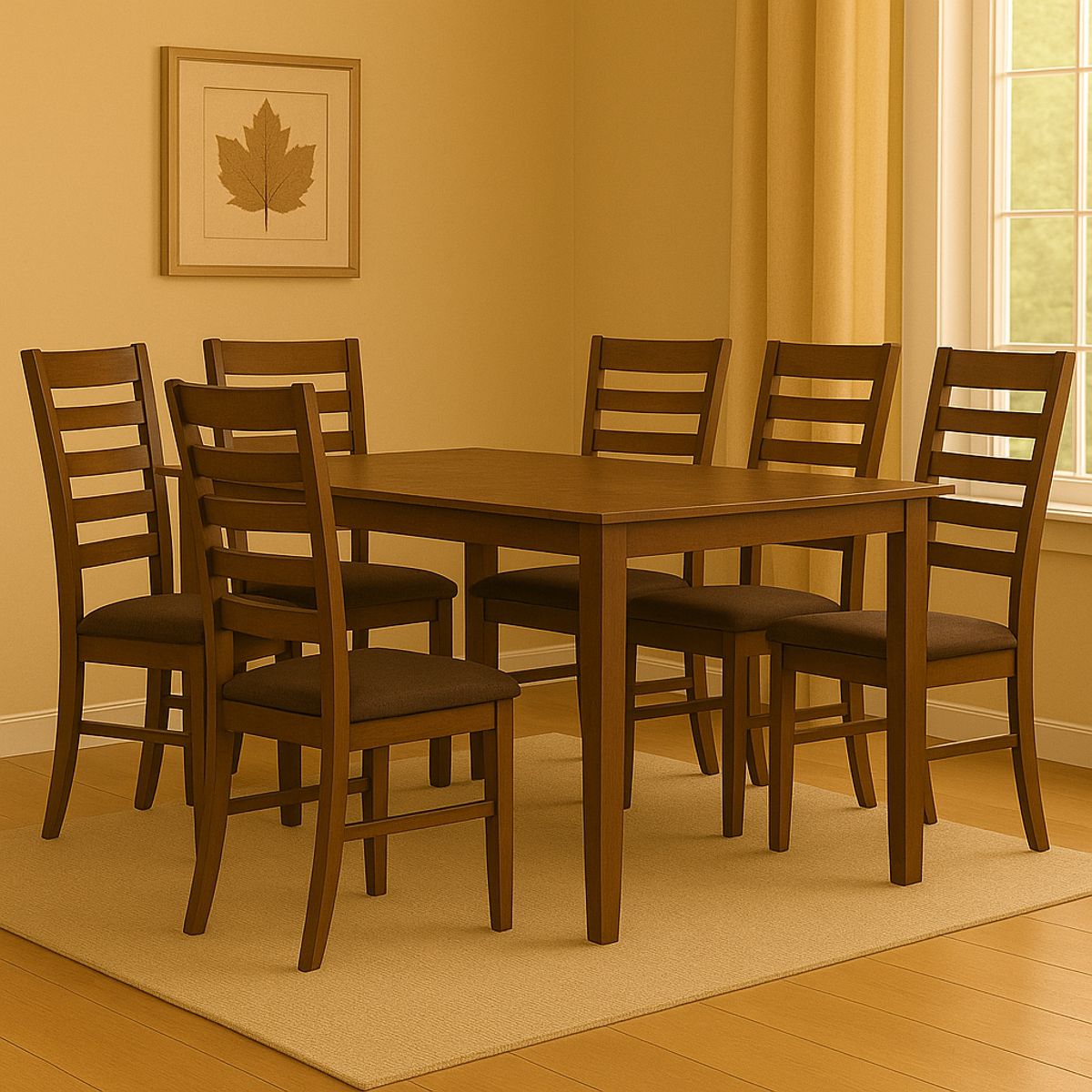 MSA MUEBLES SANTA ANA - Juego Comedor 6 Sillas Canadá