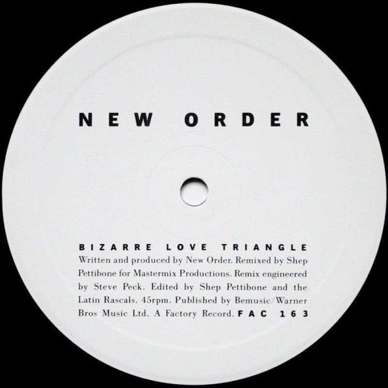 GENERICO - New Order  Bizarre Love Triangle VG+ Default Title