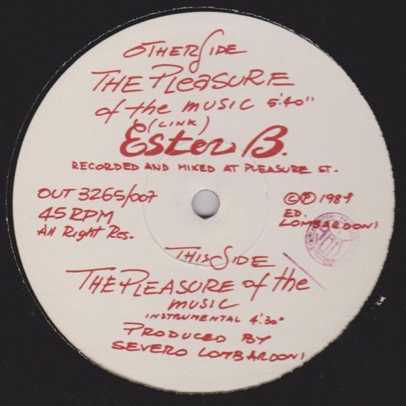 GENERICO - Ester B  The Pleasure Of The Music Vinilos VG+