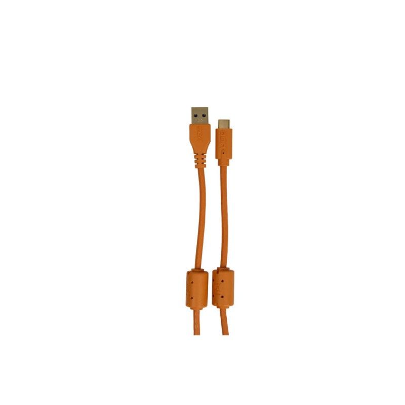 GENERICO - Cable USB-C a USB-A 15m Naranjo UDG U98001OR