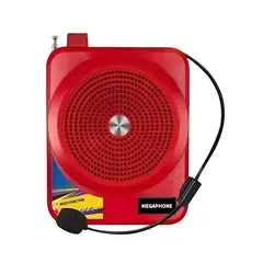 GENERICO - Parlante Con Micrófono Rojo 11cm Portátil Sonido Potente