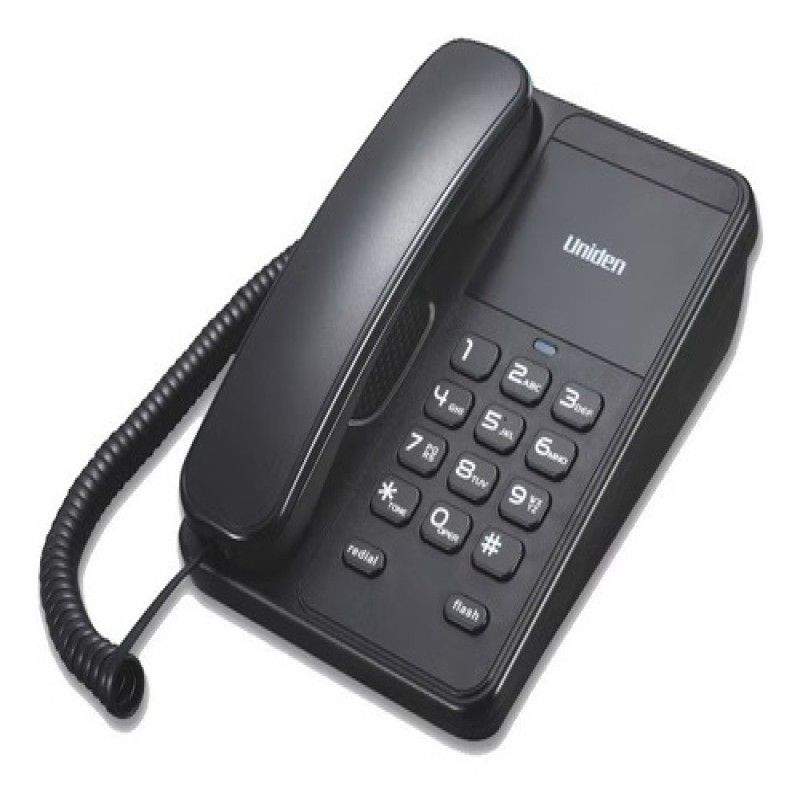 UNIDEN - Telefono Fijo As-7202 Sobremesa Uniden Color Negro