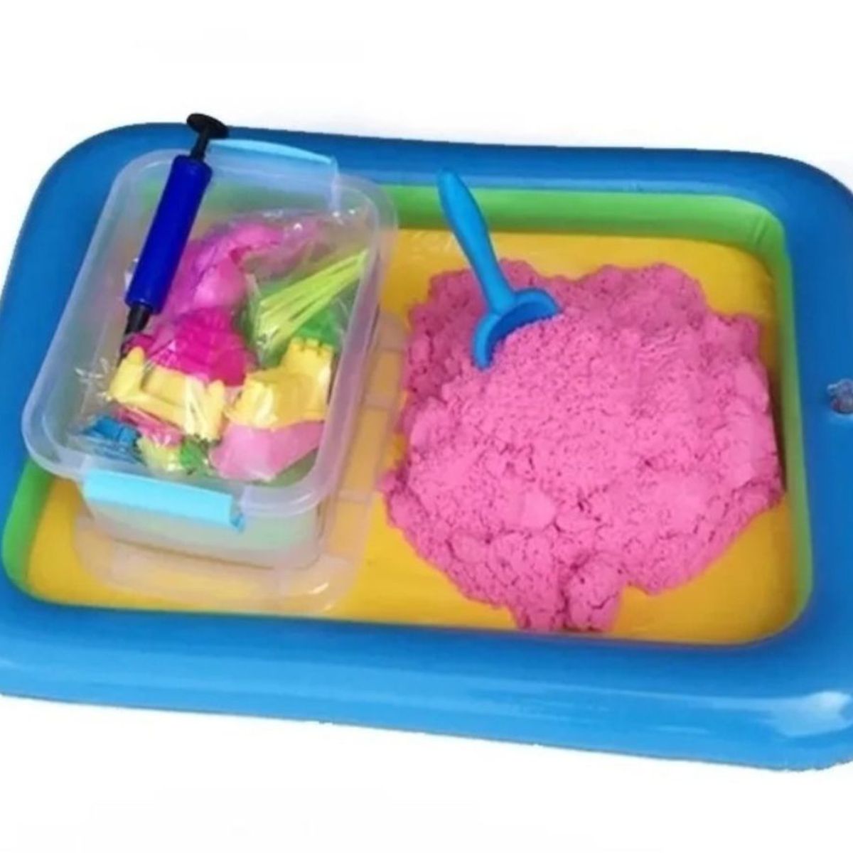 GENERICO - Masa Arena Mágica 2 Kg Con Piscina Inflable Figuras