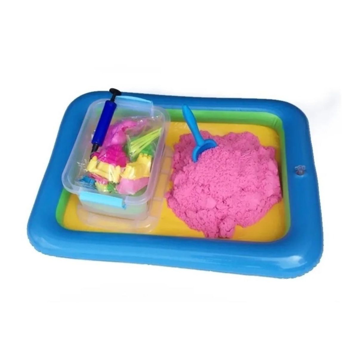 GENERICO - Masa Arena Mágica 2 Kg Con Piscina Inflable Figuras