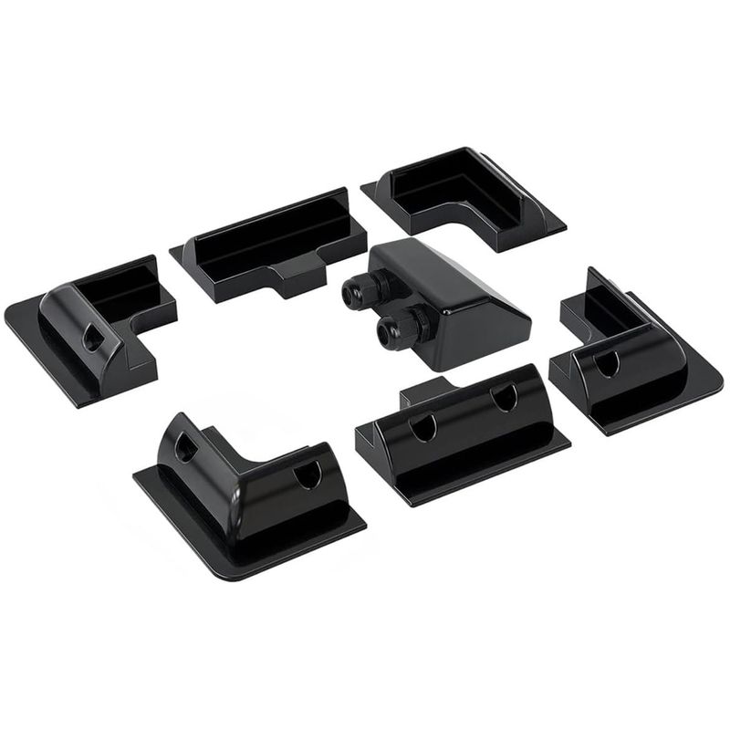 SOLIOT - Kit 7Pcs Soporte Plástico Solar para Vehículos