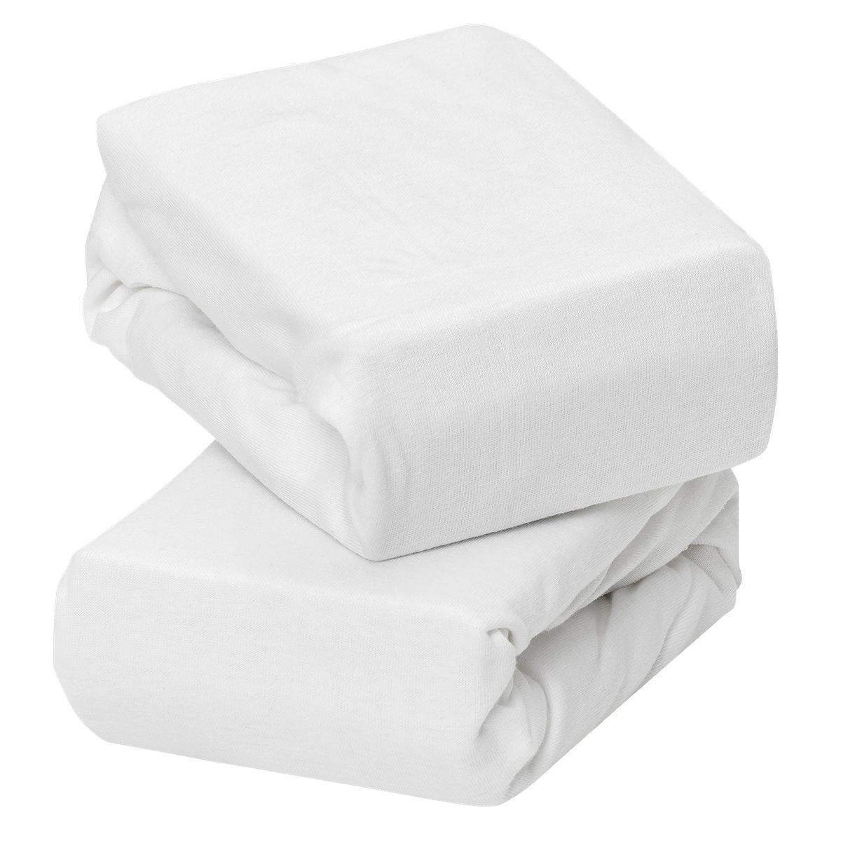 CLEVAMAMA - Clevamama Pack 2 Sábanas Bajeras Algodón 70x140x17 cm BLANCO