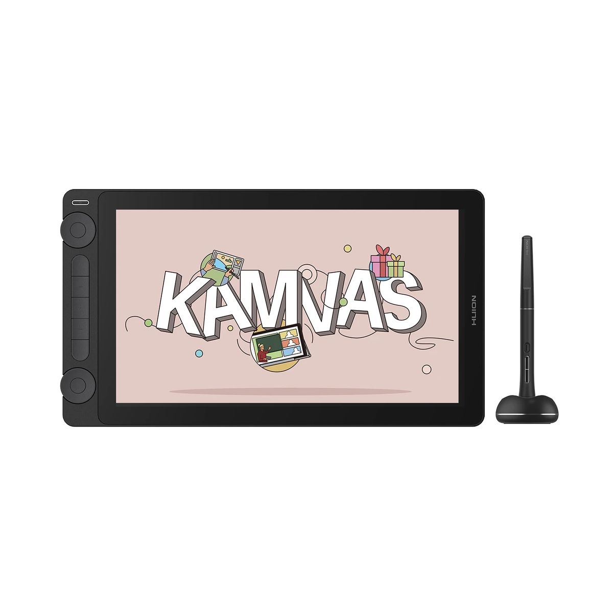 HUION - Tableta Gráfica Monitor Huion Kamvas 13 (Gen 3) Black + Stand - TG