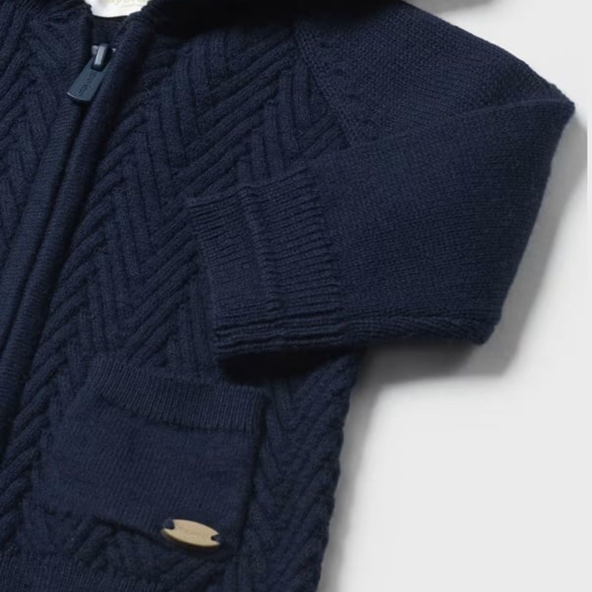 MAYORAL - Elegante Cárdigan tricot cremallera recién nacido