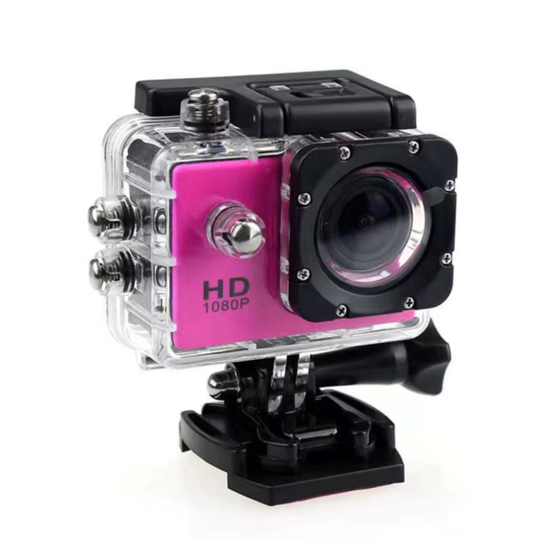 CAMARA DEPORTIVA SUMERGIBLE 4K FULL HD FUCSIA