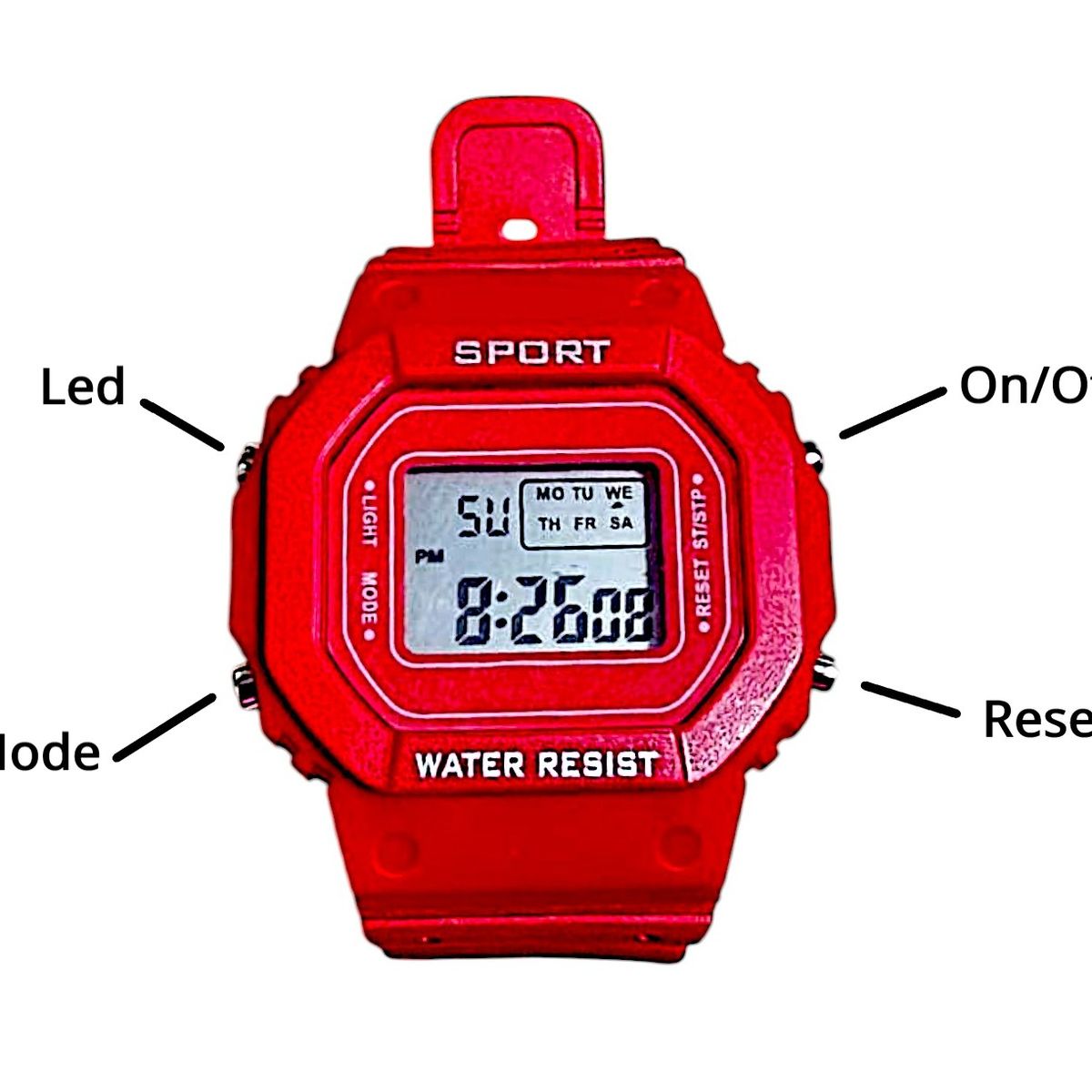 GENERICO - Reloj Digital Deportivo Genérico Unisex
