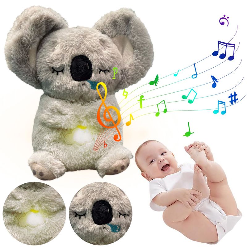 VERCI - Peluche Koala Que Respira Música Y Luces Ragalo Para Niños