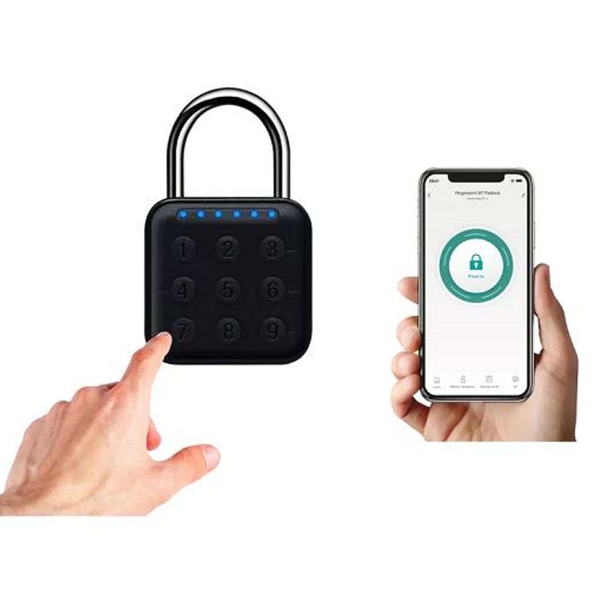 GENERICO - Candado de seguridad digital inteligente con clave y app