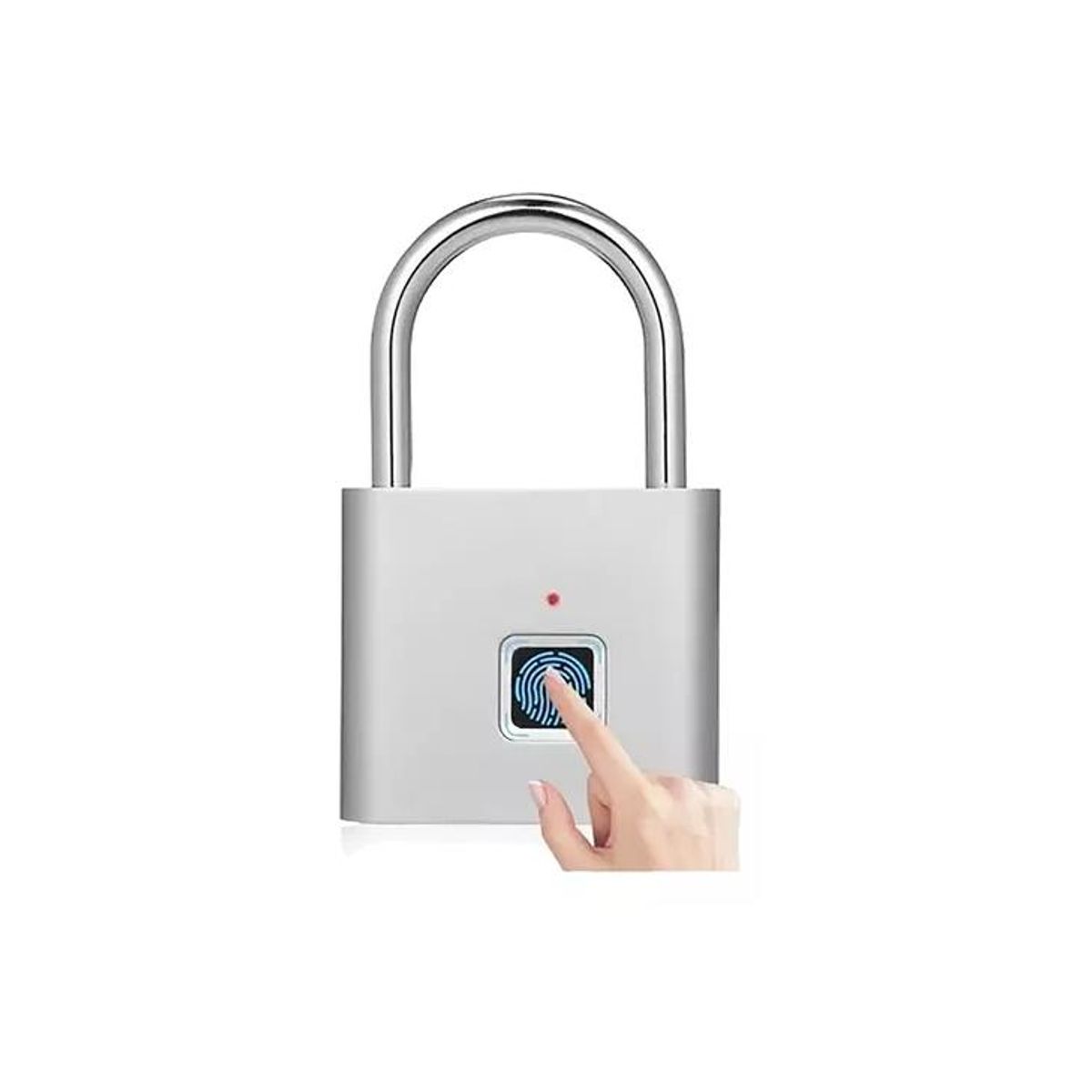 GENERICO - Candado inteligente con huella dactilar sin llave color gris