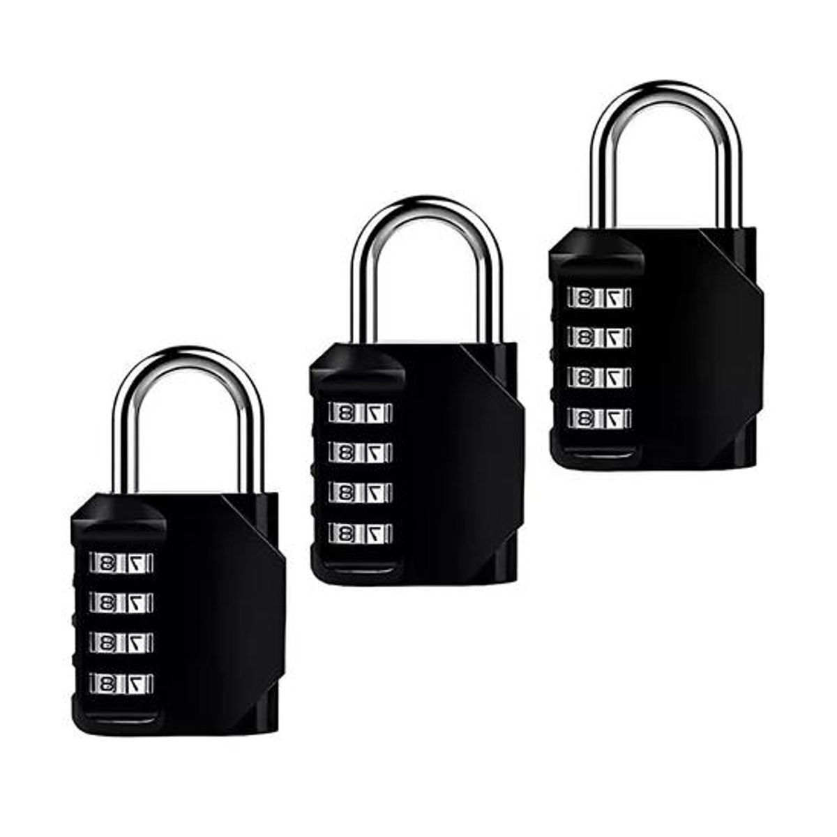 GENERICO - X3 candado numerica 4 digitos candados seguridad con clave