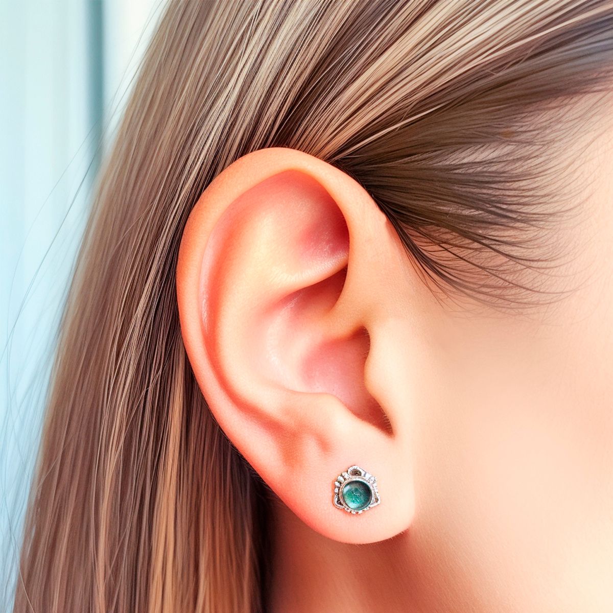 COGGIOLA - Aros Saachi Labradorita Plata Fina 925