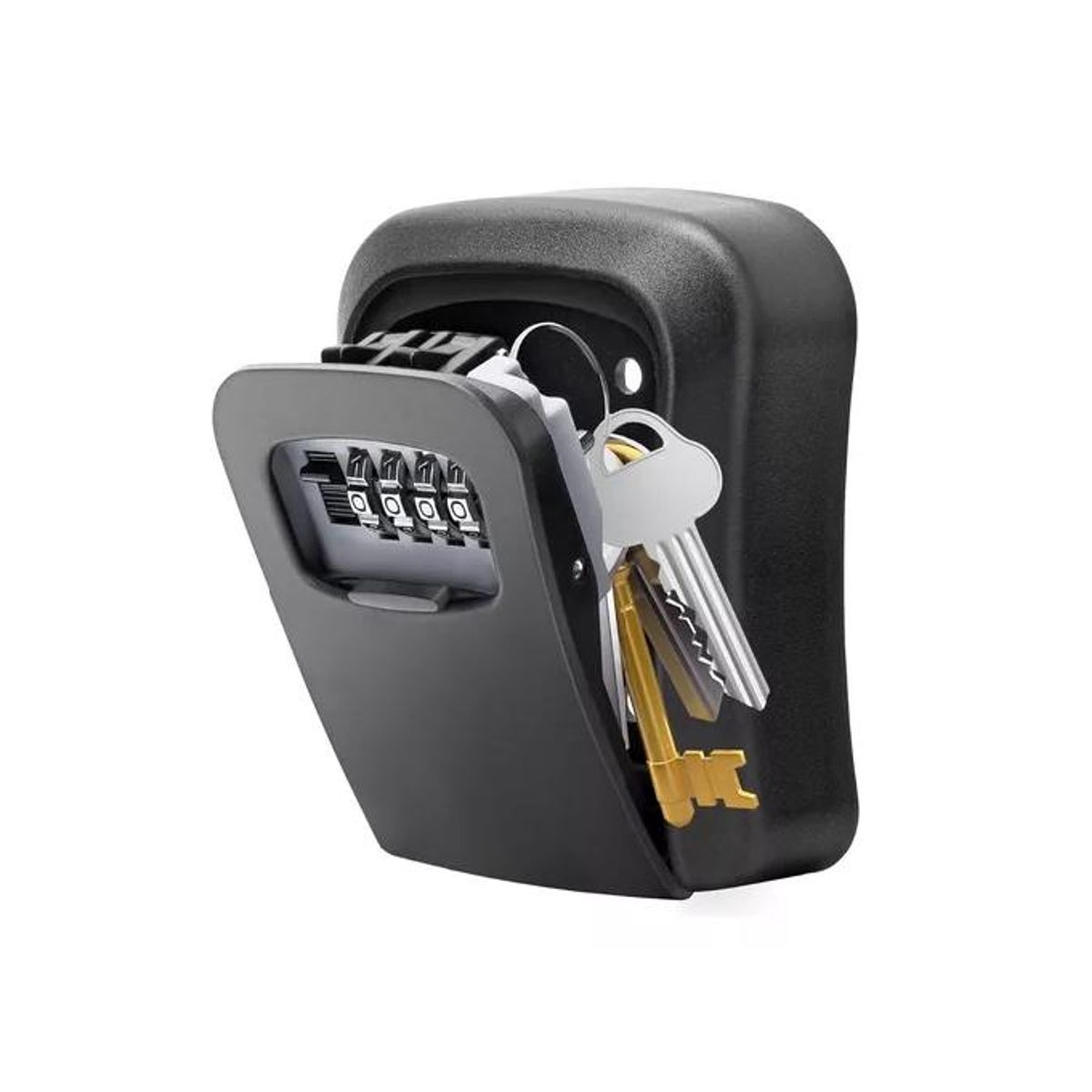 GENERICO - Caja seguridad para llaves con clave color negro