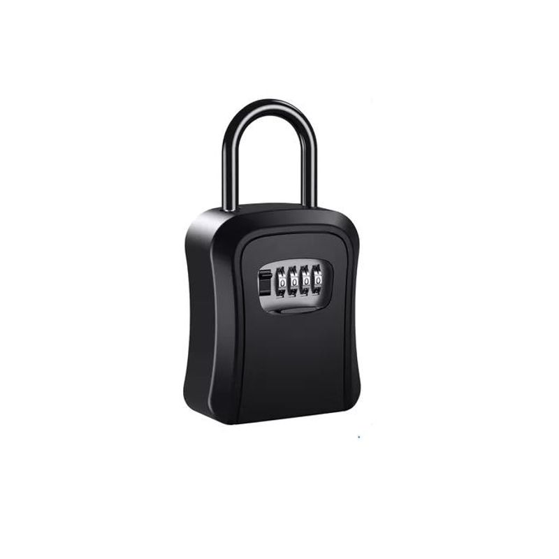 GENERICO - Caja seguridad porta llave candado clave color negro