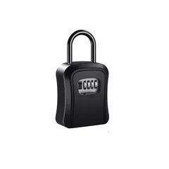 GENERICO - Caja seguridad porta llave candado clave color negro