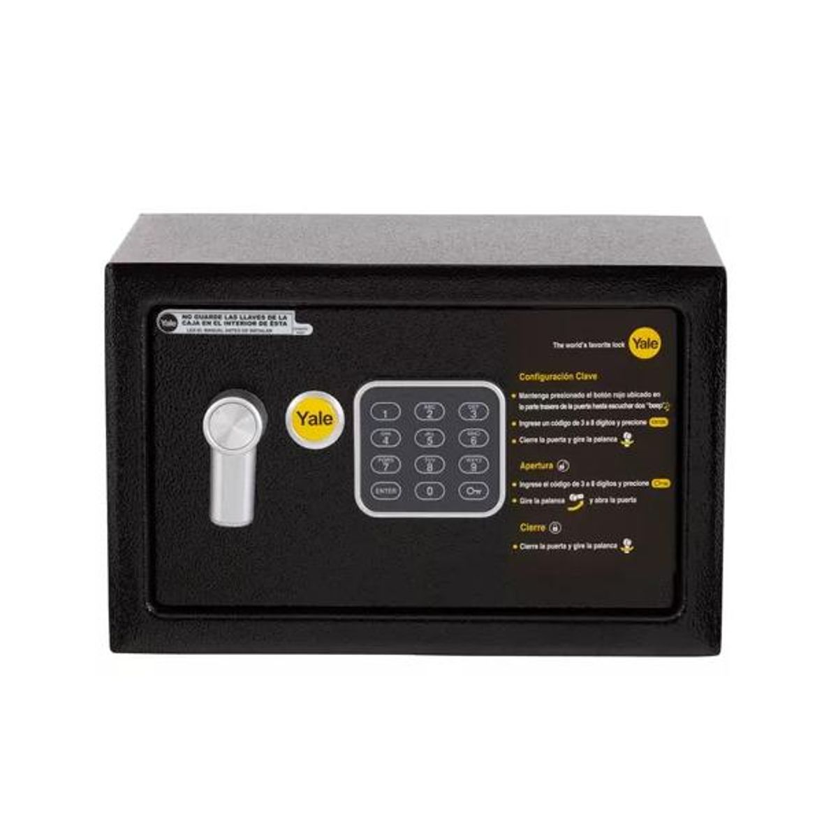 GENERICO - Caja de seguridad yale compact 8 lts negra
