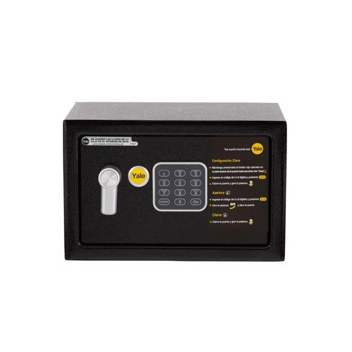 GENERICO - Caja de seguridad yale compact 8 lts negra