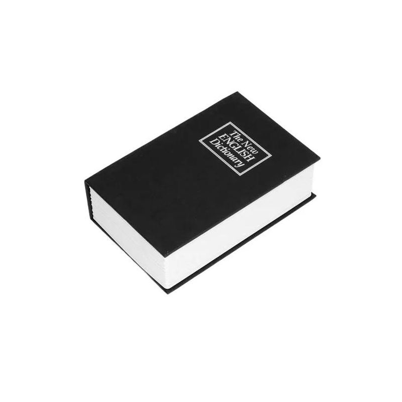 GENERICO - Caja fuerte simulada libro cofre seguridad color negro