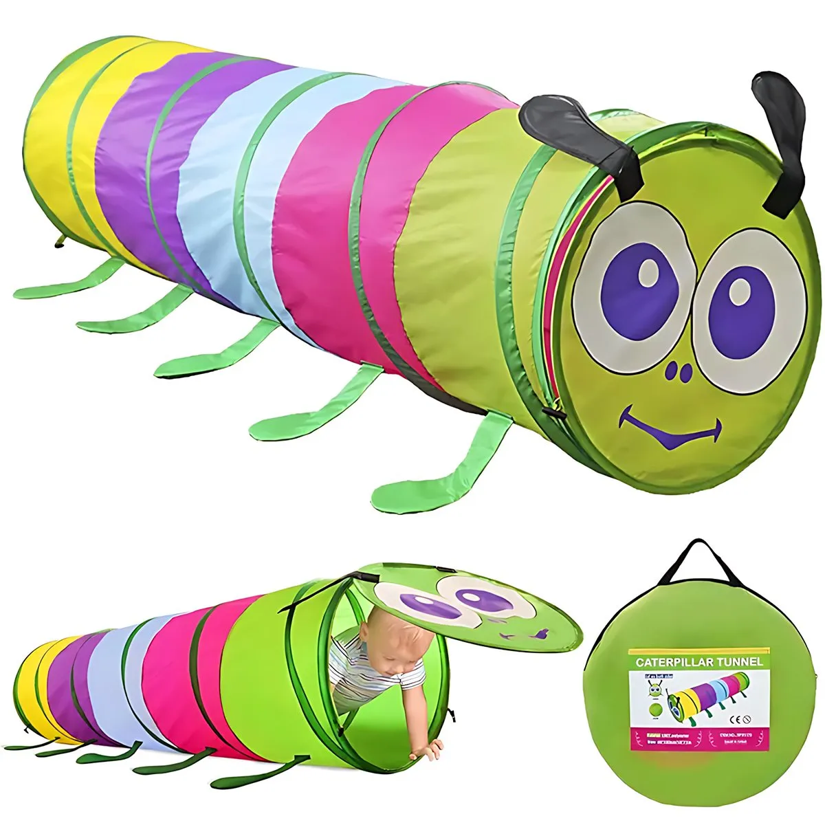 GENERICO - Túnel De Juego Para Mascotas Oruga Para Niños De 180cm