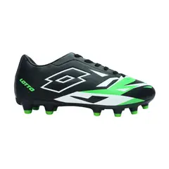 LOTTO - Zapato de Fútbol Juvenil - Siro FG Negro Verde