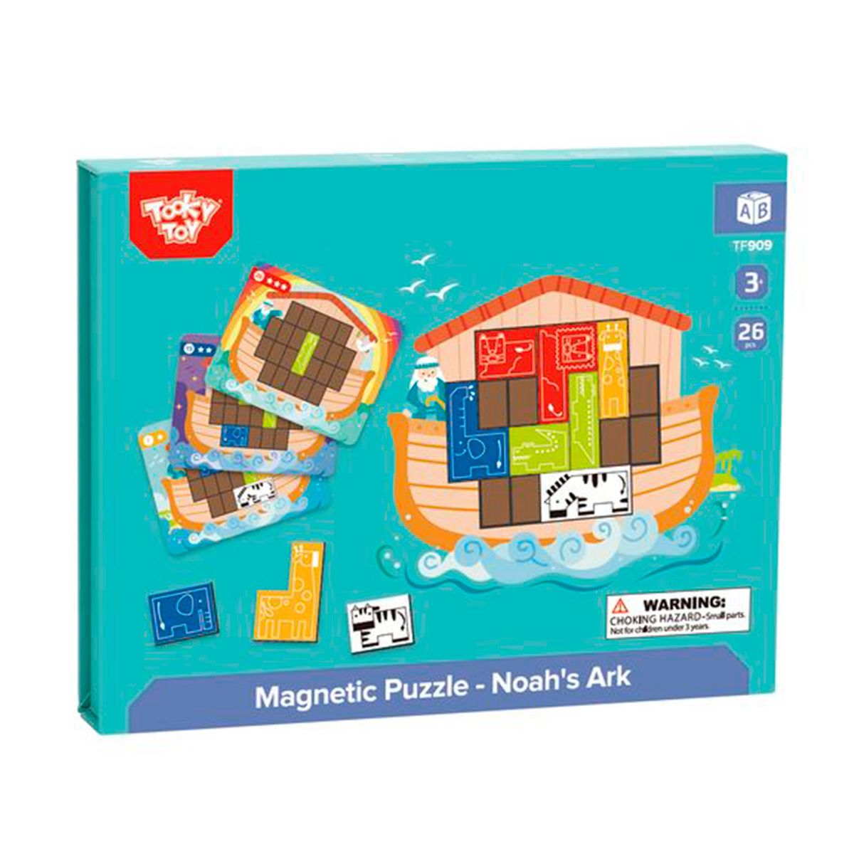 TOOKY TOY - Puzzle Magnético El Arca de Noé 26 Piezas Tooky Toy