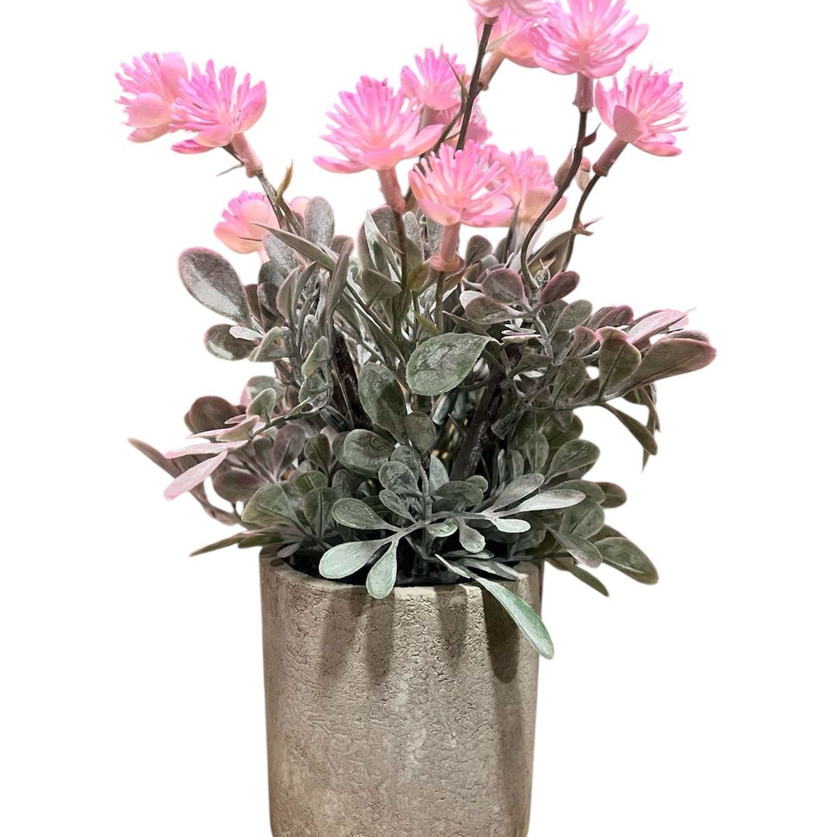 GENERICO - Macetero Planta Artificial Flores Maceta Decorativa Rosa