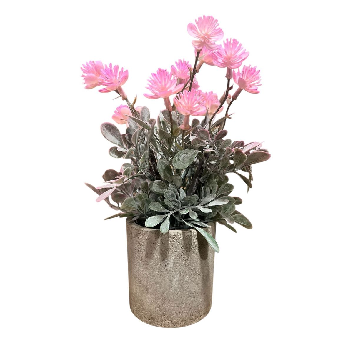GENERICO - Macetero Planta Artificial Flores Maceta Decorativa Rosa