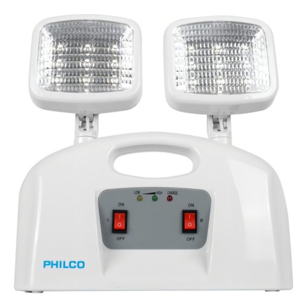 PHILCO - Lámpara de Emergencia LED 2 Focos Philco Blanca