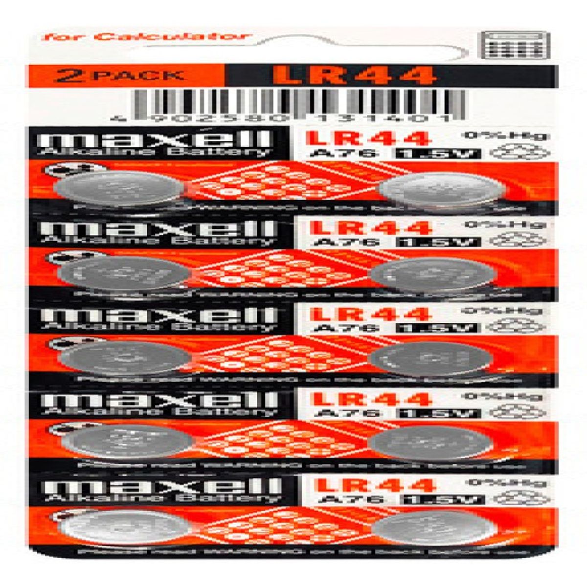GENERICO - Pack 10 Pilas Maxell Lr44 Ag13 A76 15v