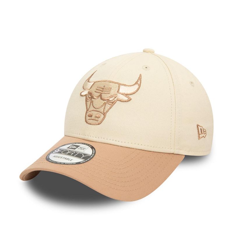 NEW ERA - Gorra 9Forty Chicago Bulls NBA Color Block Light Beige