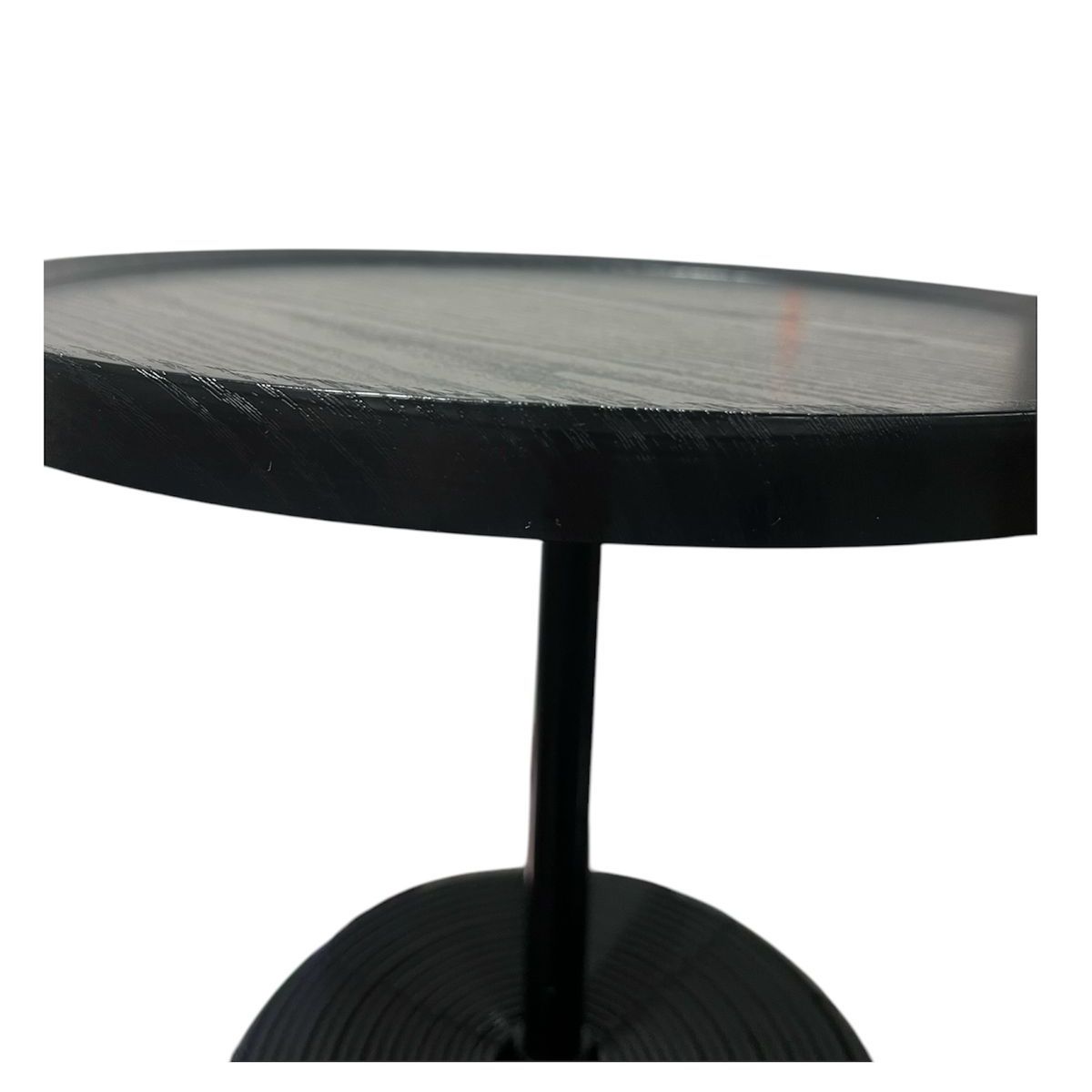 GENERICO - Mesa Lateral Mesa De Centro Negra Moderna 52cm