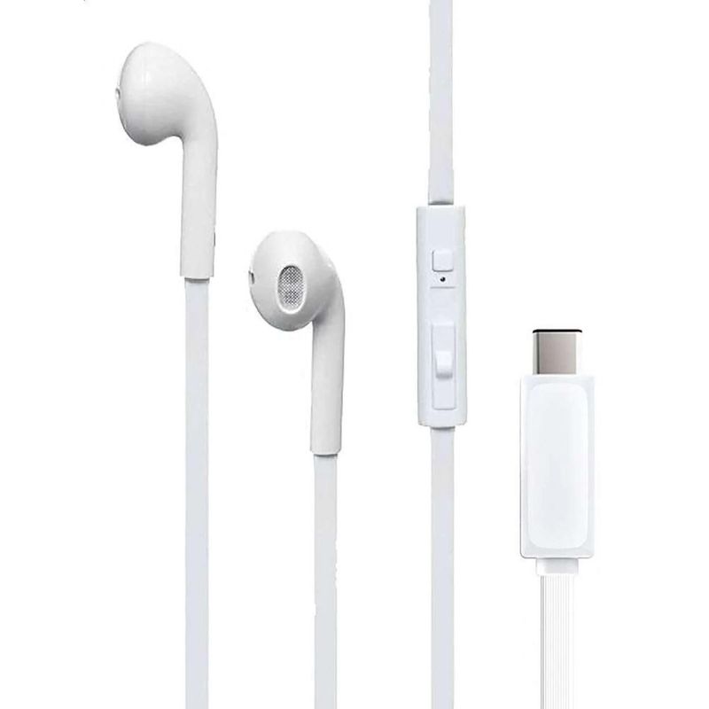 GENERICO - Audífonos Type C 80cm Sonido Premium Blanco Calidad