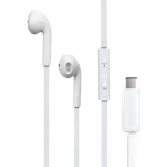 GENERICO - Audífonos Type C 80cm Sonido Premium Blanco Calidad