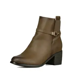 WEIDE - Botin Casual Mujer De Moda Vintage Tacon Grueso ZS66