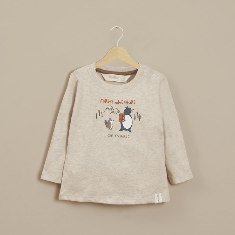 OPALINE - Poleras Bebé niño Beige 40160 Opaline