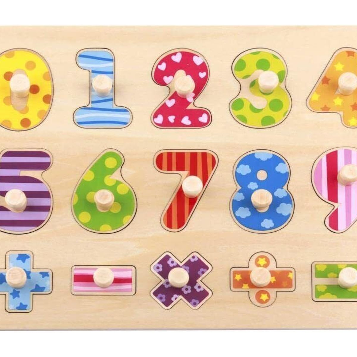 TOOKY TOY - Puzzle Números de Encaje de Madera Tooky Toy