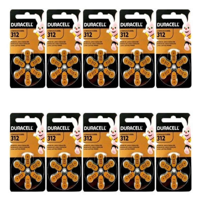 GENERICO - Pack De 10 Blister Pila Para Audífonos Duracell Tamaño 312