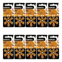 GENERICO - Pack De 10 Blister Pila Para Audífonos Duracell Tamaño 312
