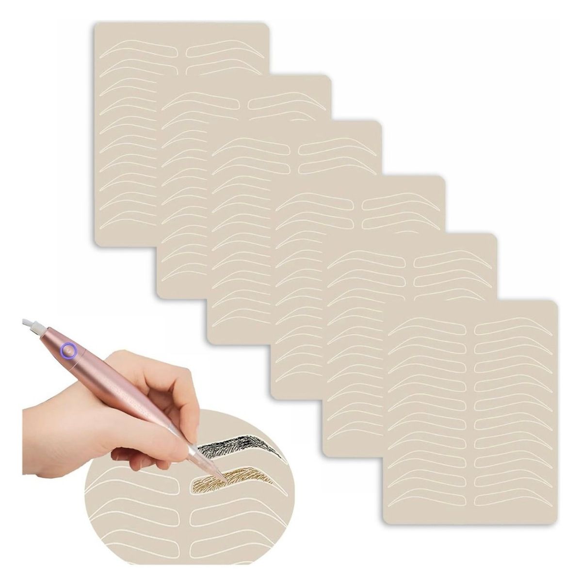 GENERICO - pack piel sintetica x10 microblading