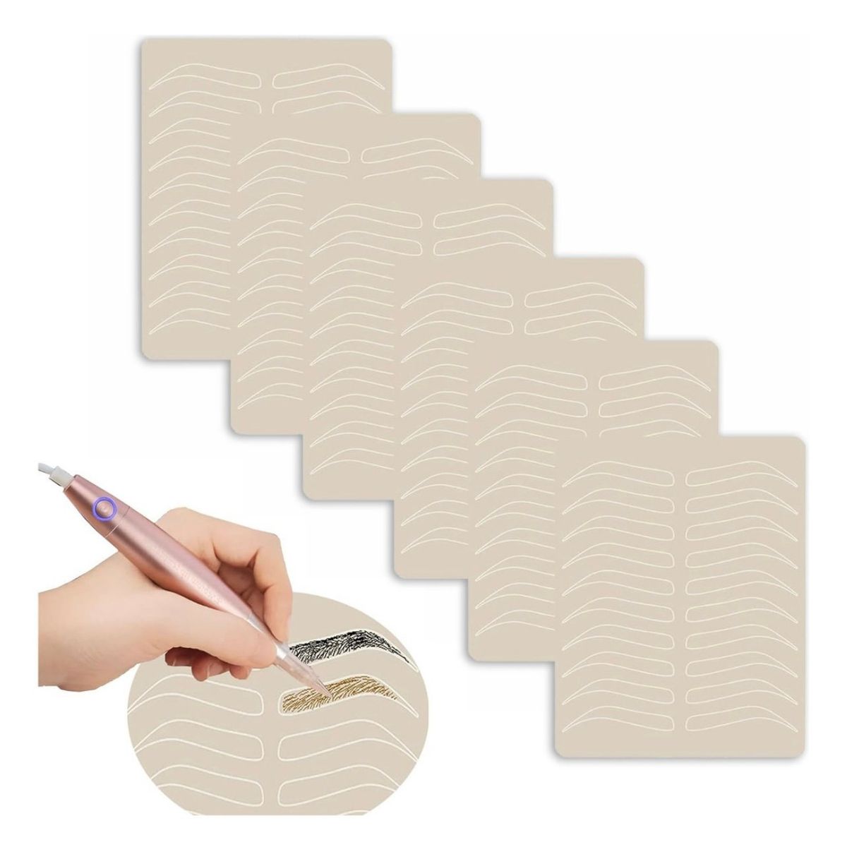 GENERICO - pack piel sintetica x10 microblading